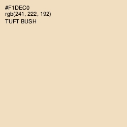 #F1DEC0 - Tuft Bush Color Image